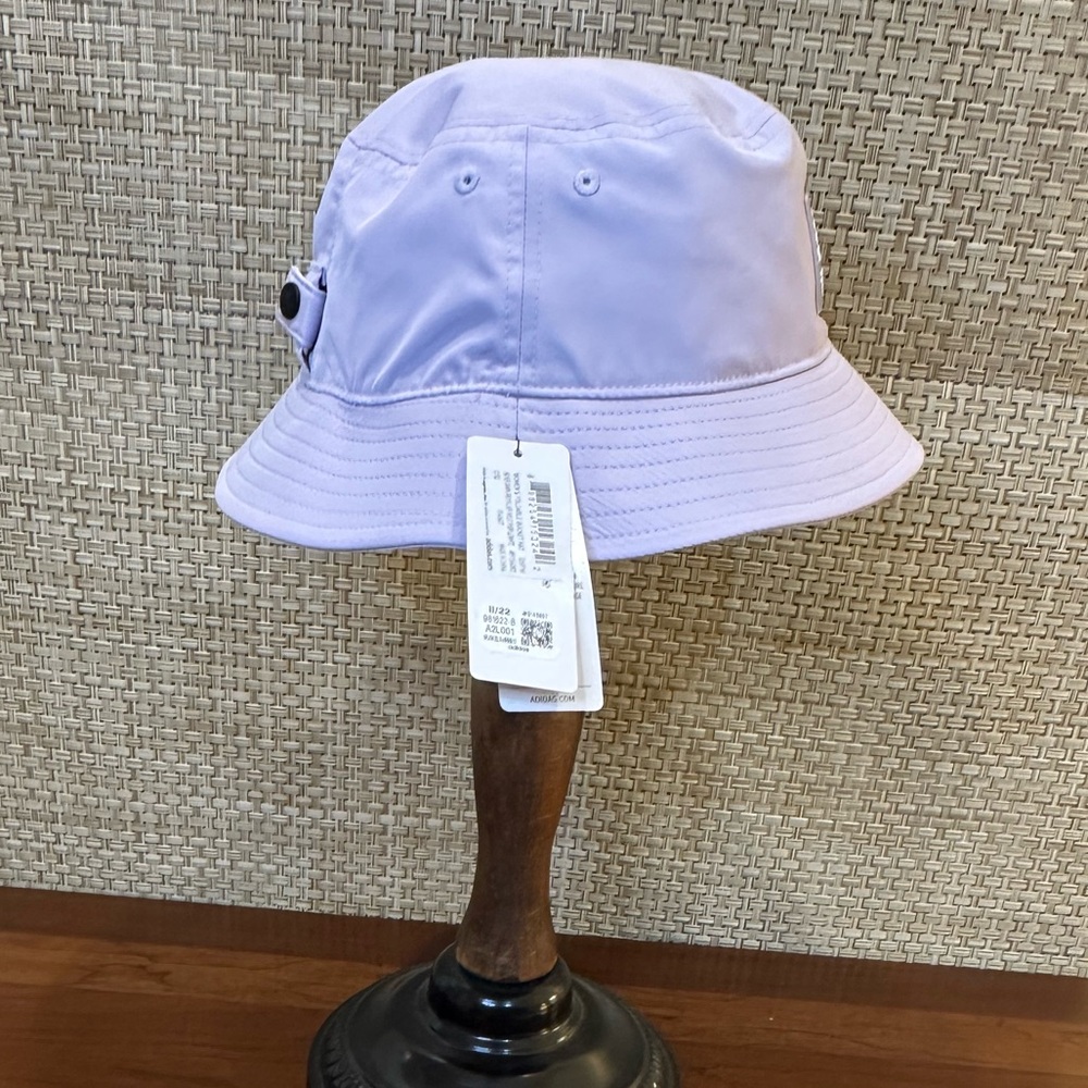🌟4xHP🌟Adidas Lavender Aeroready Foldable Recycled Polyester Bucket Hat OSFM - Picture 2 of 8